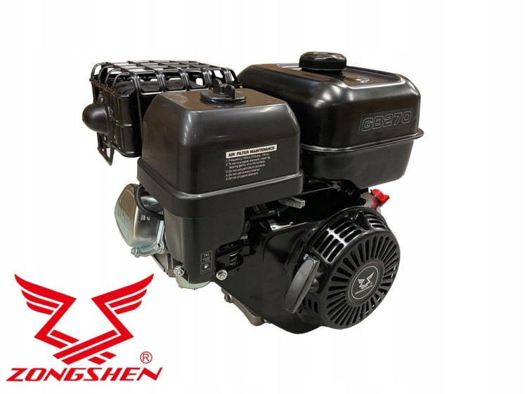 SILNIK ZONGSHEN GB270 272cc 9,0 POZIOMY WAŁ